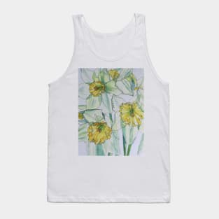 Daffodils watercolour painting Tank Top